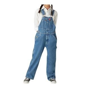 Dickies Overalls Coveralls Bibs Long Pant Boys/girls School, Size Small 7/8
